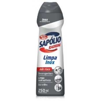 SAPOLIO RADIUM BOMBRIL 250ML LIMPA INOX