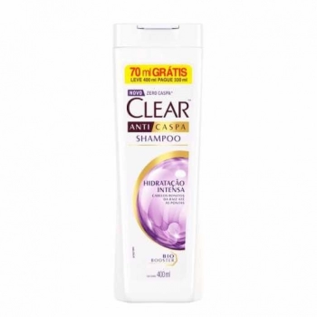 SH CLEAR FEM 400ML ANTICASPA HIDRAT INTENSA LV+PG-