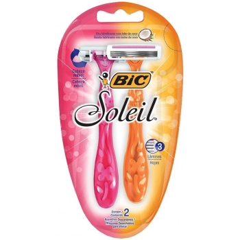 APAR BARBEAR BIC SOLEIL 3 FEM C/2 ROSA E LARANJA