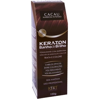 TONALIZANTE BANHO BRILHO KERATON 100GR CACAU MARROM INTENSO