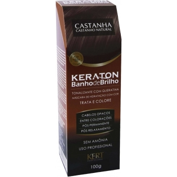 TONALIZANTE BANHO BRILHO KERATON 100GR CASTANHO NATURAL