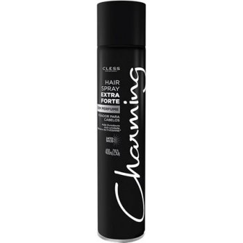 HAIR SPRAY FIXADOR CHARMING 400ML BLACK EXTRA FORTE S/ PERF