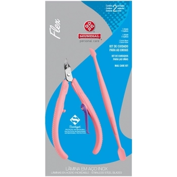 ALICATE CUTIC MUNDIAL FLEX ROSA+ESPATULA 168RL