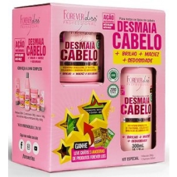 KIT SH + MASC FOREVER LISS 300ML DESMAIA CABELO