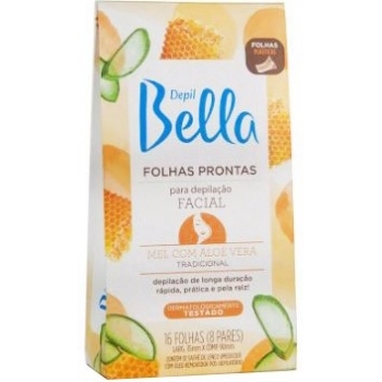 FOLHAS P/DEPILACAO FAC PRONTA DEPIL BELLA 16FLS MEL/ALOE