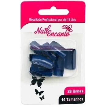 UNHAS FHACES NAIL ENCANTO COLORS CART C/28 AZUL