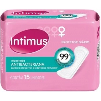 ABS INTIMUS PROT DIARIO C/15 S/ABAS ANTIBACTERIANA
