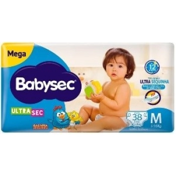 FRALDA BABYSEC ULTRA MEGA TAM M C/38