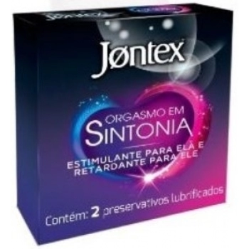 PRESERV JONTEX LUBRIFICADO C/2 ORGASMO EM SINTONIA