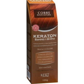 TONALIZANTE BANHO BRILHO KERATON 100GR COBRE RUIVO NATURAL