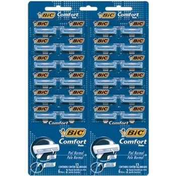 APAR BARBEAR BIC COMFORT 2 CT 12X2 PELE NORMAL AZUL