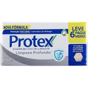 PACK SAB BARRA PROTEX LV6 PG MENOS 85G LIMPEZA PROFUNDA