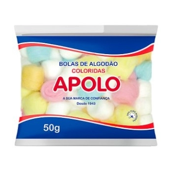 ALGODAO APOLO 50GR BOLAS COLORIDAS