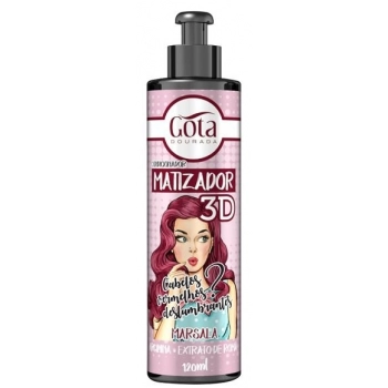 MATIZ GOTA DOURADA 3D 120ML MARSALA