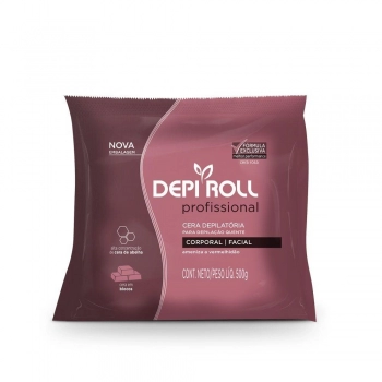 CERA QUENTE BLOCO DEPI ROLL 500GR ROSA