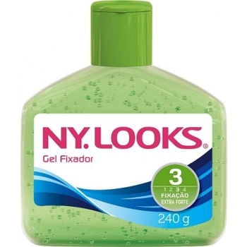 GEL NY LOOKS 240GR VERDE EXTRA FORTE FATOR 3