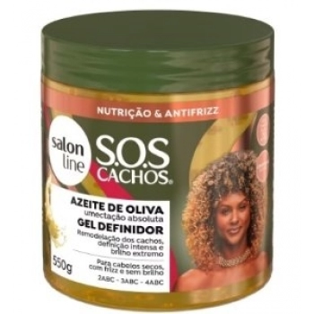 GEL DEFINIDOR S LINE SOS CACHOS 550GR AZEITE OLIVA