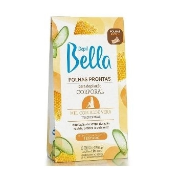 FOLHAS P/DEPILACAO CORP DEPIL BELLA 16FLS MEL ALOE VERA