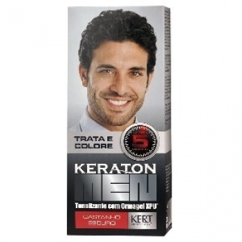 TONALIZANTE KERATON MEN 60ML CASTANHO ESCURO
