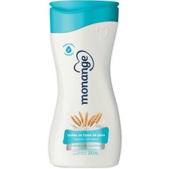 HIDR CORPORAL MONANGE 200ML IOGURTE C/ AVELA TODOS TIPOS DE PELE