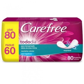 ABS CAREFREE PROT DIARIO C/80 S/PERFUME LV+PG-