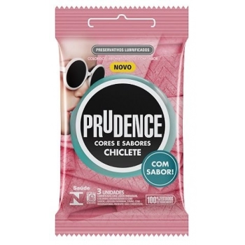 PRESERV PRUDENCE CORES E SABORES C/3 CHICLETE