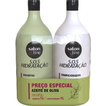 KIT SH + COND S LINE SOS HIDRATACAO 1L AZEITE DE OLIVA