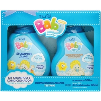 KIT MURIEL BABY SH+COND 100ML AZUL