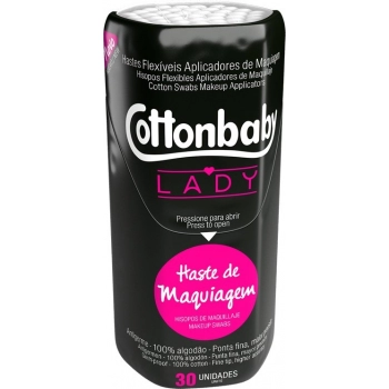 HASTE DE MAQUIAGEM LADY COTTONBABY C/30