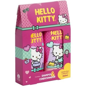KIT HELLO KITTY SH+COND 260ML LISOS E DELICADOS