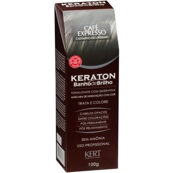 TONALIZANTE BANHO BRILHO KERATON 100GR CASTANHO ESCURO CAFÉ