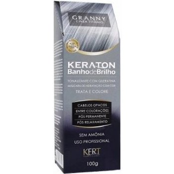 TONALIZANTE BANHO BRILHO KERATON 100GR GRANNY CINZA TITANIO