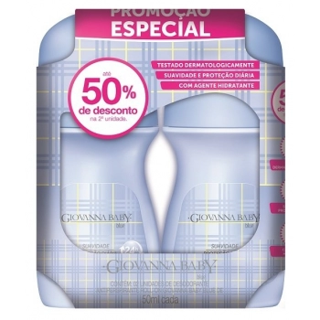 KIT GIOVANNA BABY DES ROLL ON FEM C/2 50ML BLUE