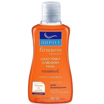 LOCAO TONICA FACIAL NUPILL 60ML CLAREADORA VITAMINA C