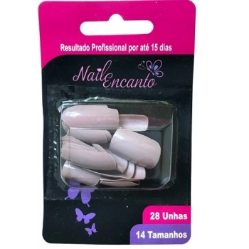 UNHAS FHACES NAIL ENCANTO COLORS CART C/24 NUDE