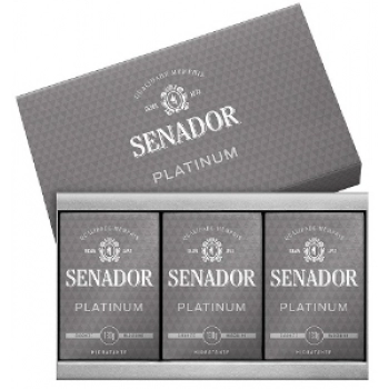 ESTOJO SENADOR C/3 SABONETES 130G PLATINUM