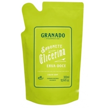 SAB LIQ REFIL GRANADO GLIC 300ML ERVA DOCE