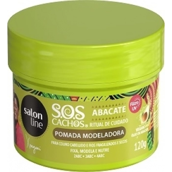 POMADA S LINE SOS CACHOS 120GR MODELADORA ABACATE