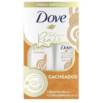 KIT DOVE SH 350ML+COND 175ML TEXTURAS REAIS CACHEADOS