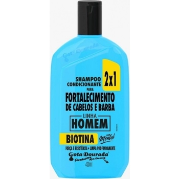 SH GOTA DOURADA 2X1 FORTAL 430ML CONDICIONANTE HOMEM