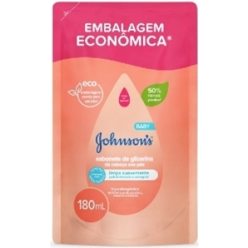 SAB LIQ J&J BABY 180ML CABECA AOS PES REFIL