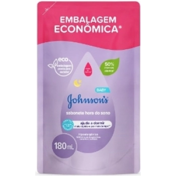 SAB LIQ J&J BABY 180ML HORA DO SONO REFIL