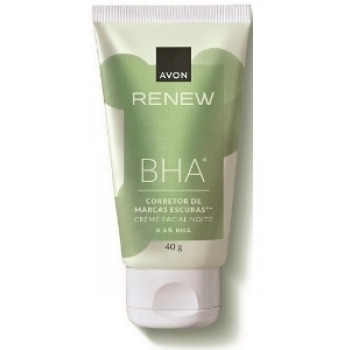 CR FACIAL AVON RENEW BHA 40G NOITE CORRETOR DE MARCAS ESCURAS