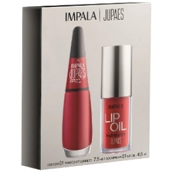 KIT IMPALA JU PAES VIR O JOGO ESM XEQUE-MATE + LIP OIL VERMELHO