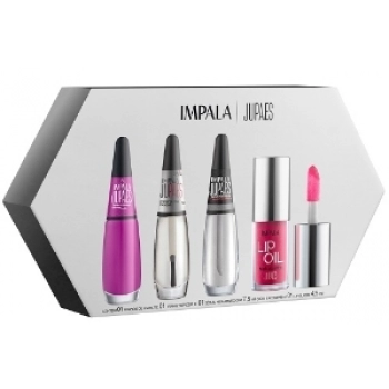 KIT IMPALA HIDRATADA 1 ESM+2TRAT+LIP JU PAES VIR O JOGO CARTAS NA MANGA